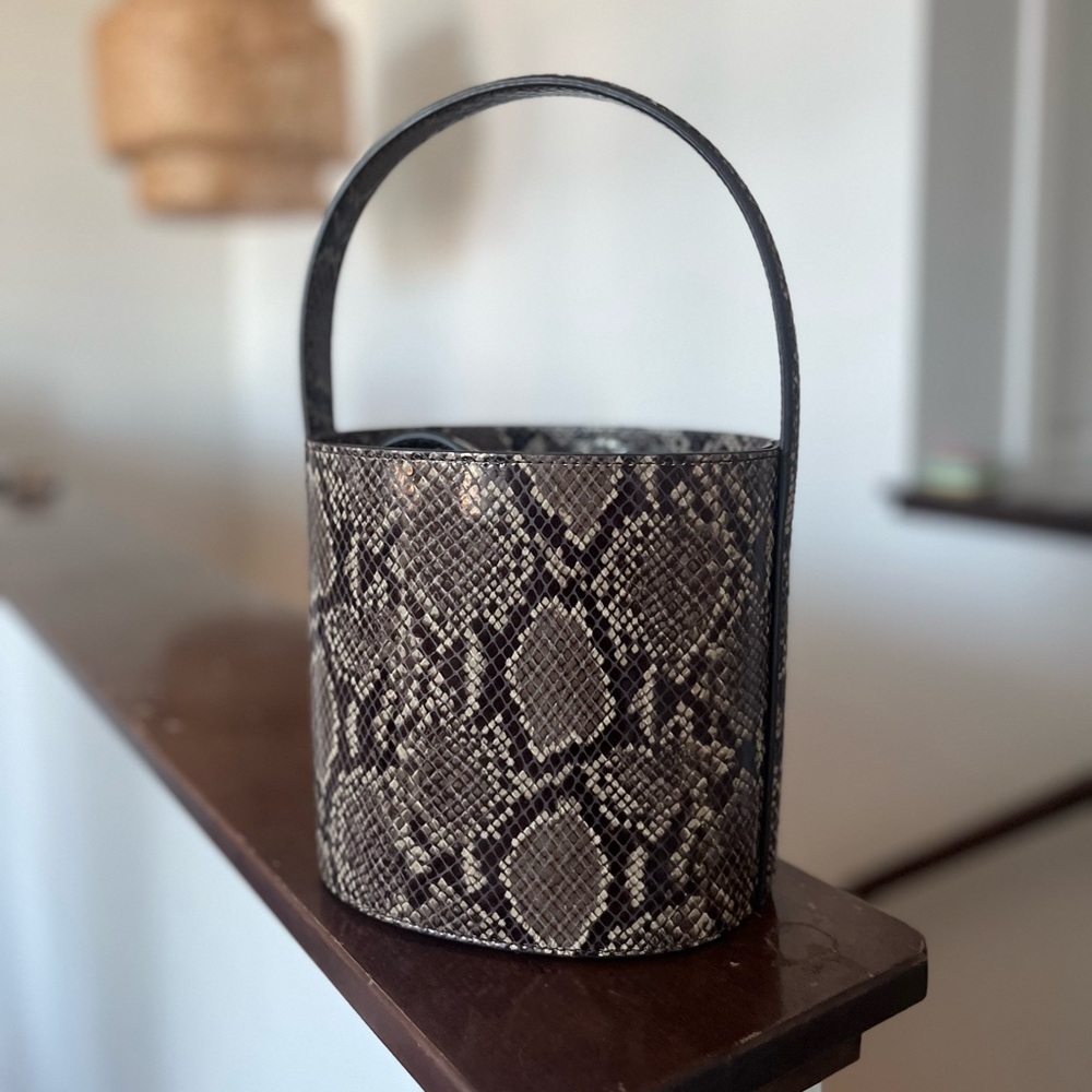Staud Bissett snakeskin bucket bag - rare